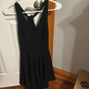 Lulu’s Black Flowy Dress